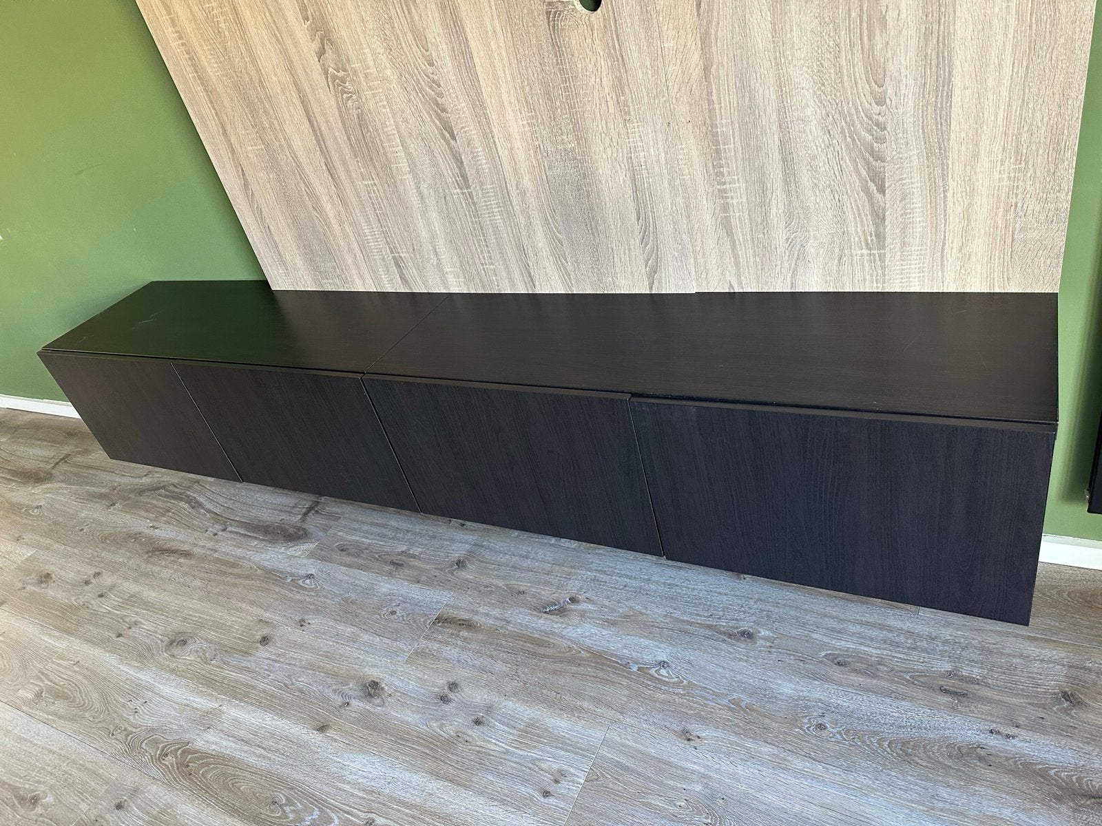 IKEA Besta floating tv cabniet - black. TO COLLECT ONLY, Huis en Inrichting, Gebruikt, Ophalen of Verzenden, 200 cm of meer, Minder dan 100 cm