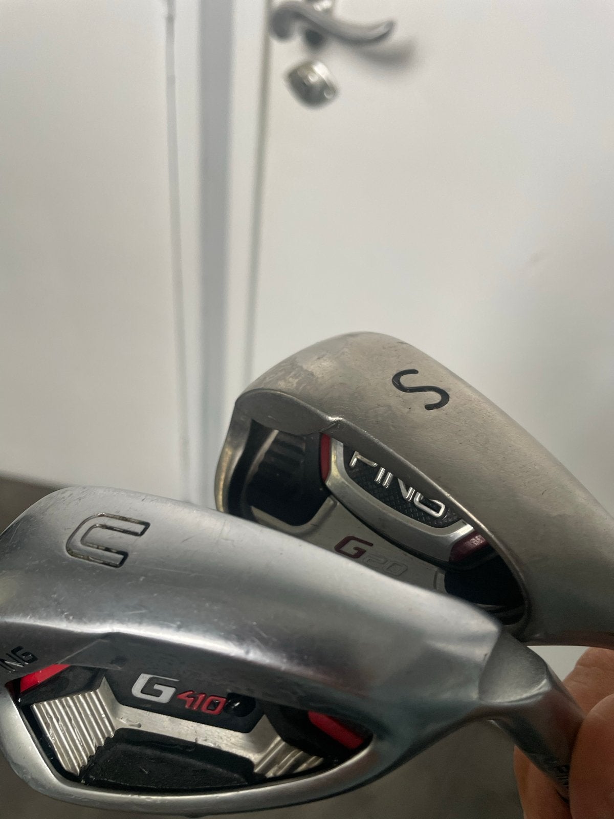Ping G410 en G20 Golfclubs (Sand Wedge en Utility Wedge), Sport en Fitness, Ophalen of Verzenden, Gebruikt, Club, Ping