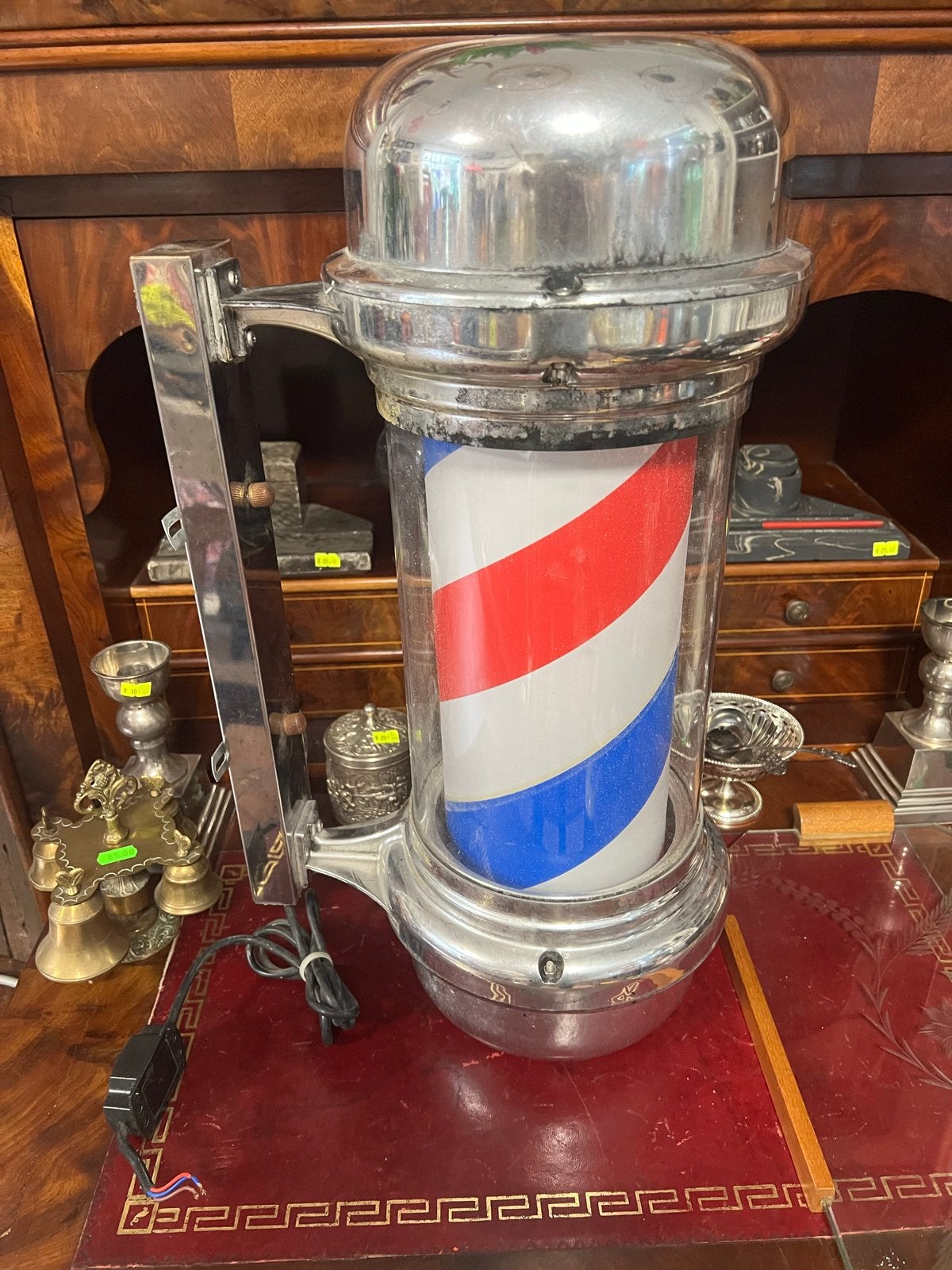 Vintage Kapperspaal - Klassieke Barber Pole, Ophalen of Verzenden