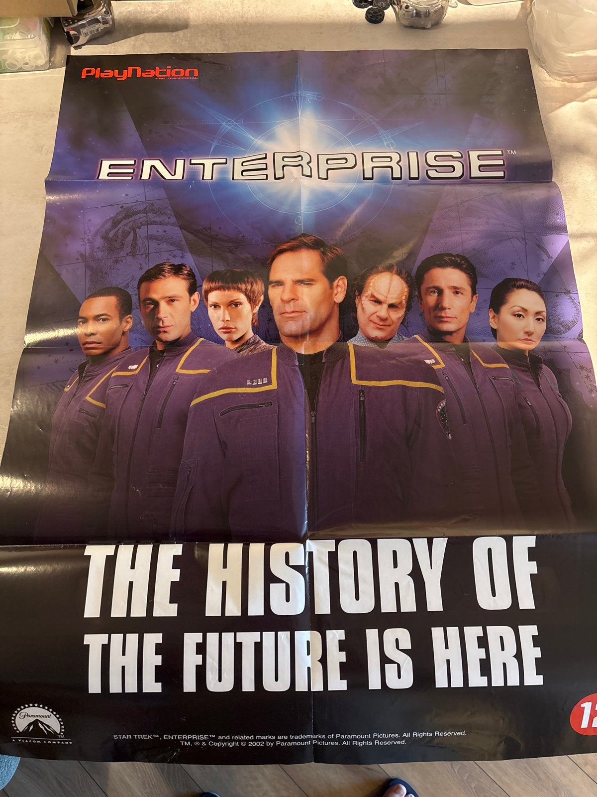 Star Trek Enterprise PlayStation Promotie Poster, Verzamelen, Deurposter of groter, Ophalen of Verzenden, Film en Tv, Rechthoekig Staand