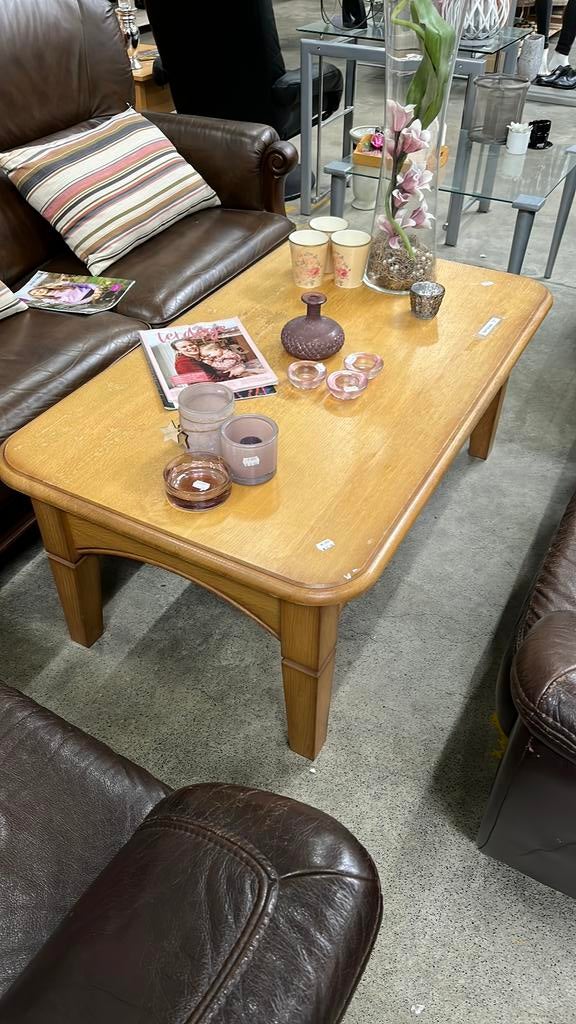 Massief eiken salontafel WD-028 Marktplaats nummer 271, Gebruikt, Ophalen of Verzenden, 75 cm of meer, 60 cm of meer