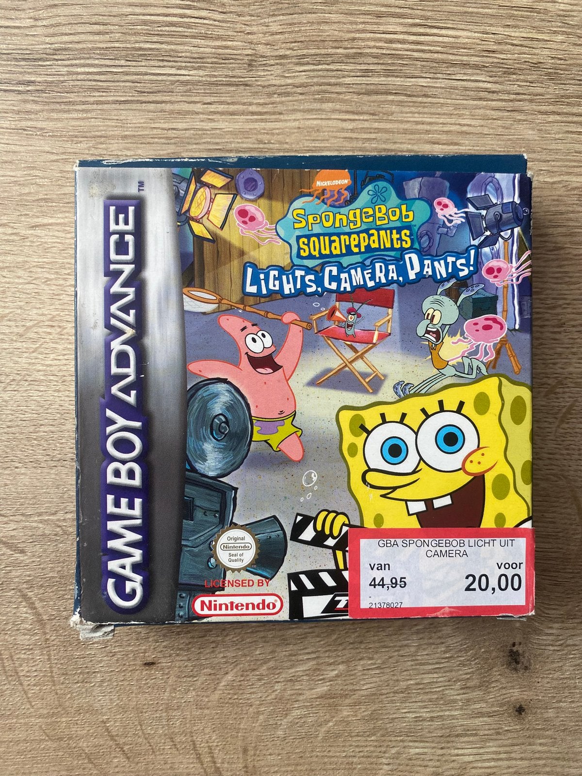 Spongebob lights, camera, Pants – Game Boy Advance –Compleet, Ophalen of Verzenden, Gebruikt, Avontuur en Actie