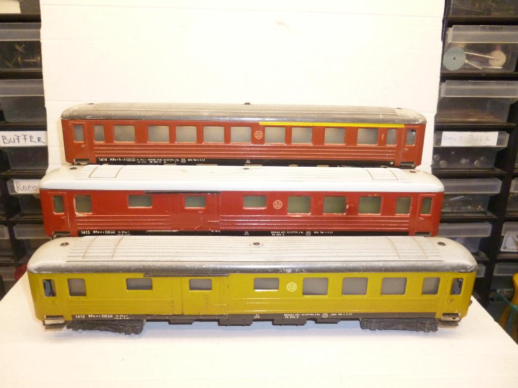 Fleischmann  Zweedse  Wagons  Lees, Gebruikt, Gelijkstroom, Fleischmann, Wagon