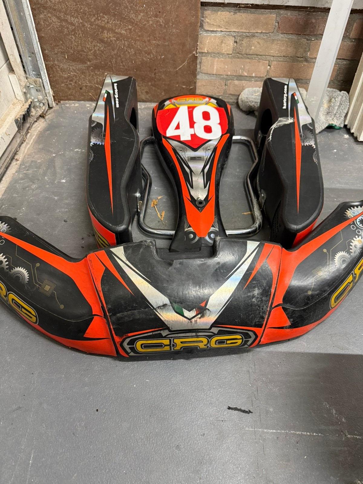 CRG bakkenset 3 stuks, Sport en Fitness, Ophalen, Gebruikt, Onderdelen Kart
