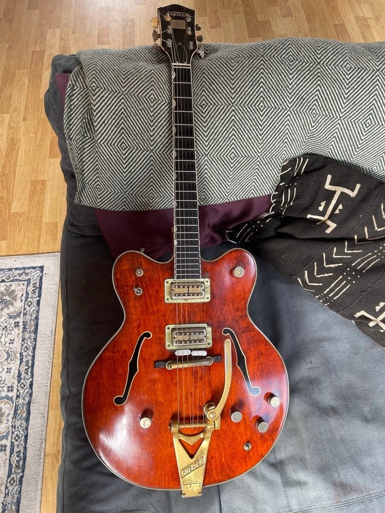 1961 Gretsch 6122 Chet Atkins Country Gentleman, Ophalen of Verzenden, Gebruikt, Hollow body, Overige merken