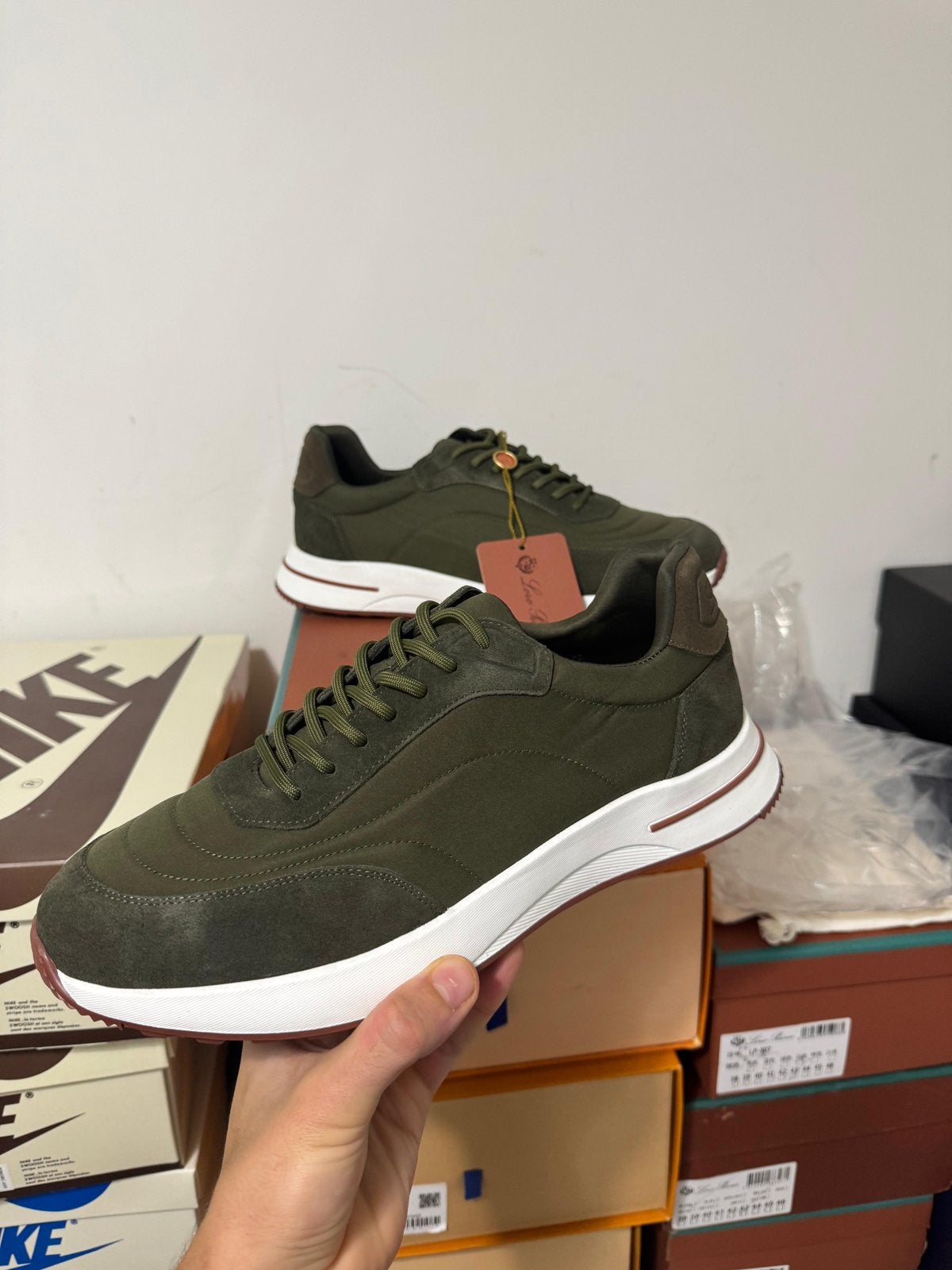Loro Piana Week End Walk groen, Ophalen of Verzenden, Nieuw
