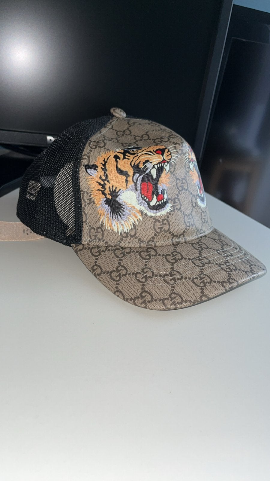 Gucci pet - Tijger, Kleding | Heren, Hoeden en Petten, Ophalen of Verzenden, Zo goed als nieuw, One size fits all, Pet