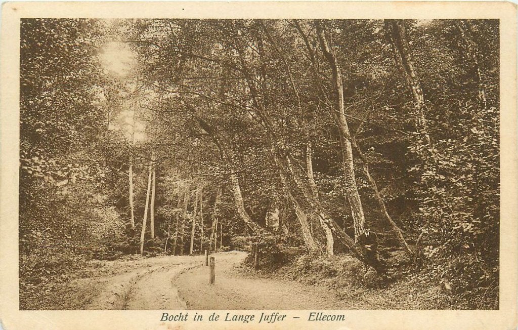 379-242-003 Ellecom Bocht in de Lange Juffer, Ophalen of Verzenden, Voor 1920, Gelderland