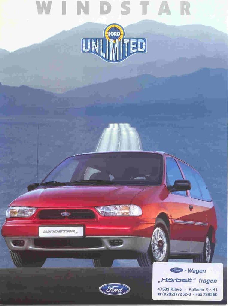 Ford Windstar (mei 1997), Ophalen of Verzenden, Nieuw, Ford