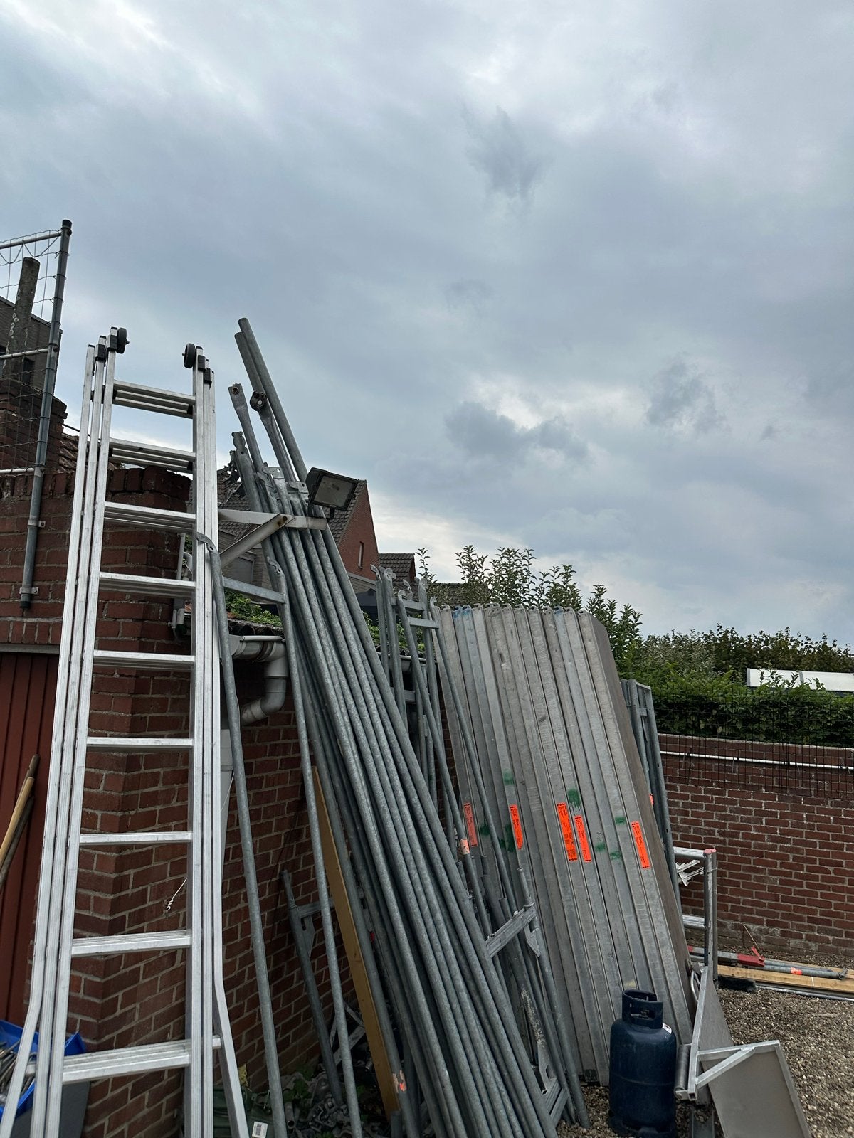 Complete Steiger Set - Gebruikt maar in Goede Staat, Ophalen, Gebruikt, Gevelsteiger, 5 meter of hoger