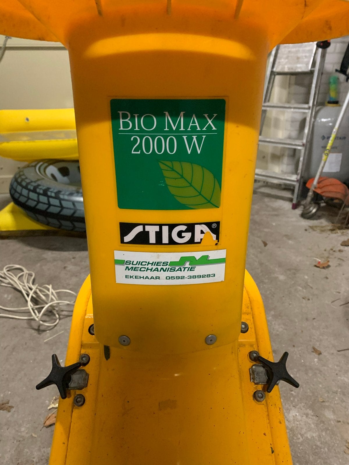 Stiga Bio Max 2000 W Hakselaar - Krachtig en Betrouwbaar, Tuin en Terras, Hakselaars, Ophalen, Gebruikt, Elektrisch