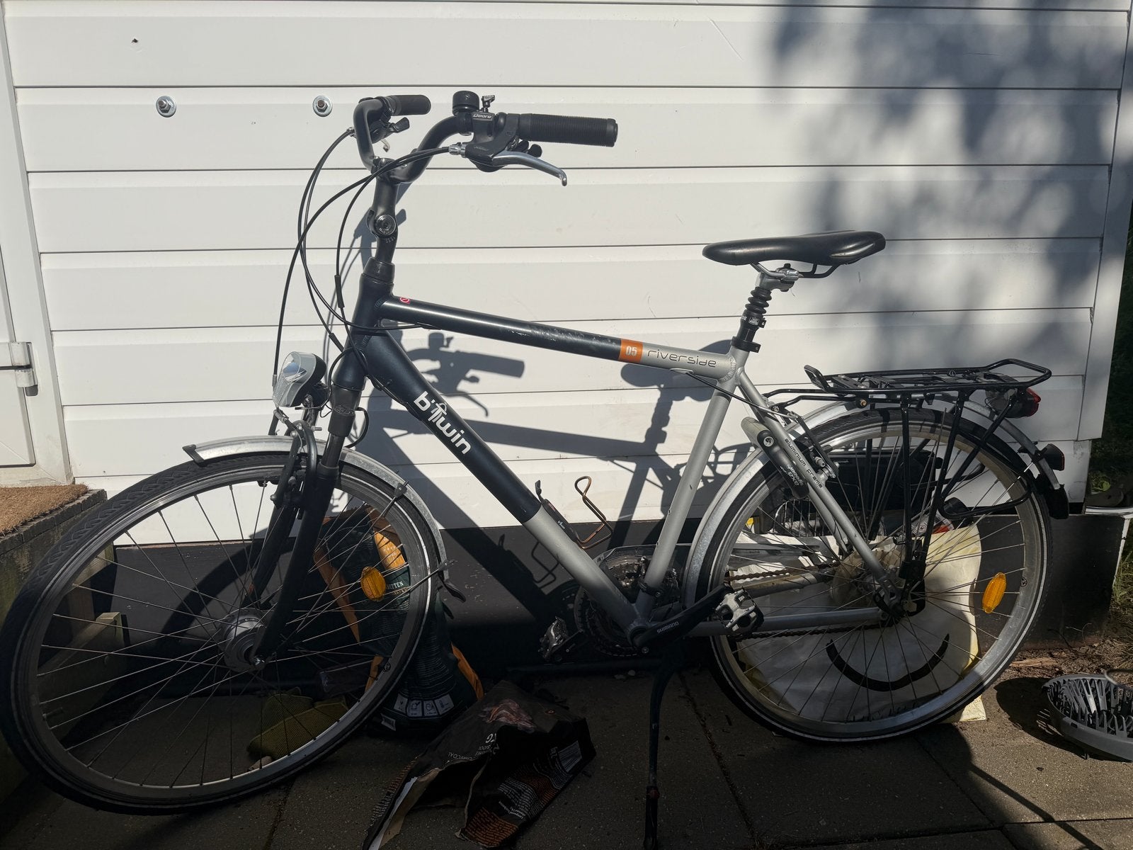 B’Twin Riverside 05 Stadsfiets – Goede Staat, Fietsen en Brommers, Overige merken, Gebruikt, Velgrem, Versnellingen