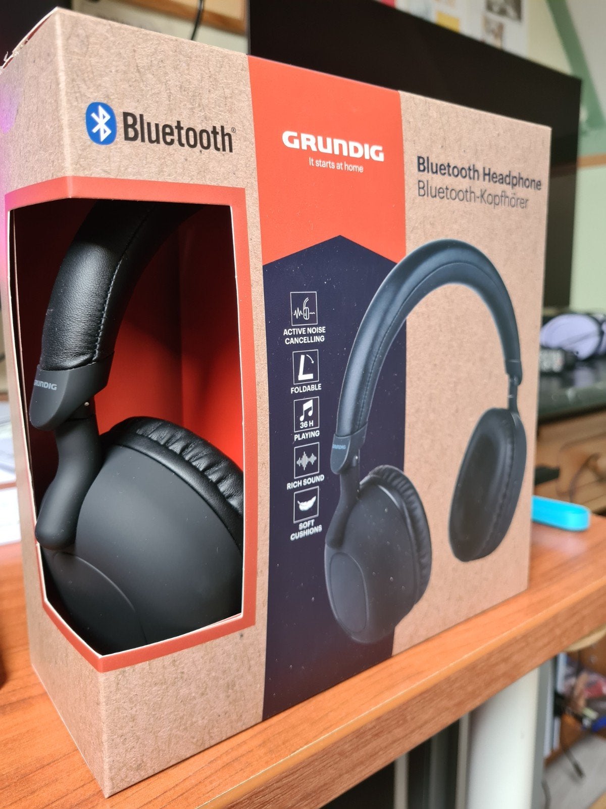 Grundig Bluetooth Koptelefoon met Noise Cancelling, Audio, Tv en Foto, Overige merken, Ophalen of Verzenden, Zo goed als nieuw