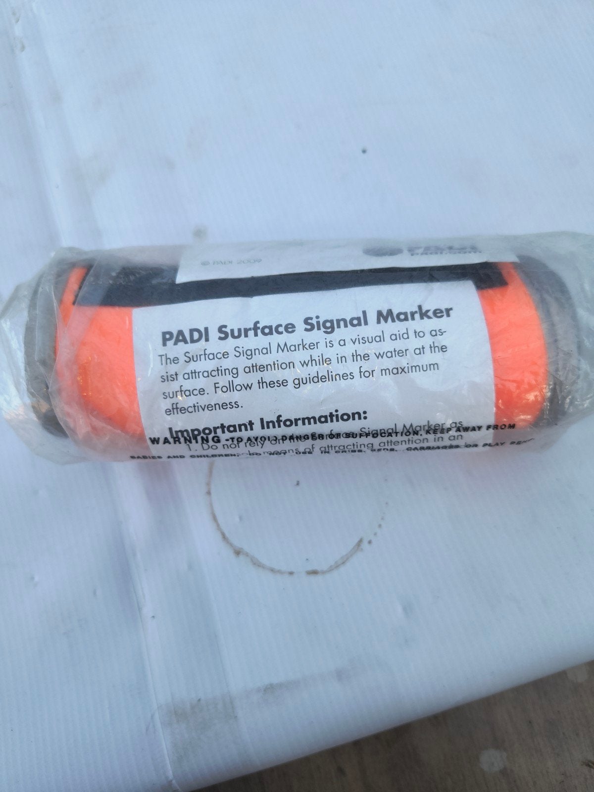 PADI Deco boeitje (DSMB) - Oppervlakte Signaal Marker, Ophalen of Verzenden, Nieuw, Overige typen