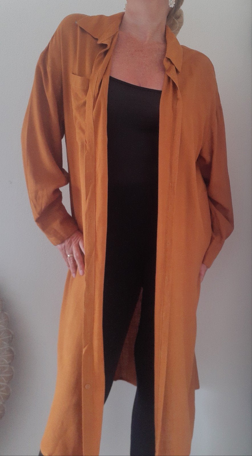 lange oranje blouse jurk  xl, Kleding | Dames, Grote Maten, Ophalen of Verzenden, Nieuw, Oranje, Jurk