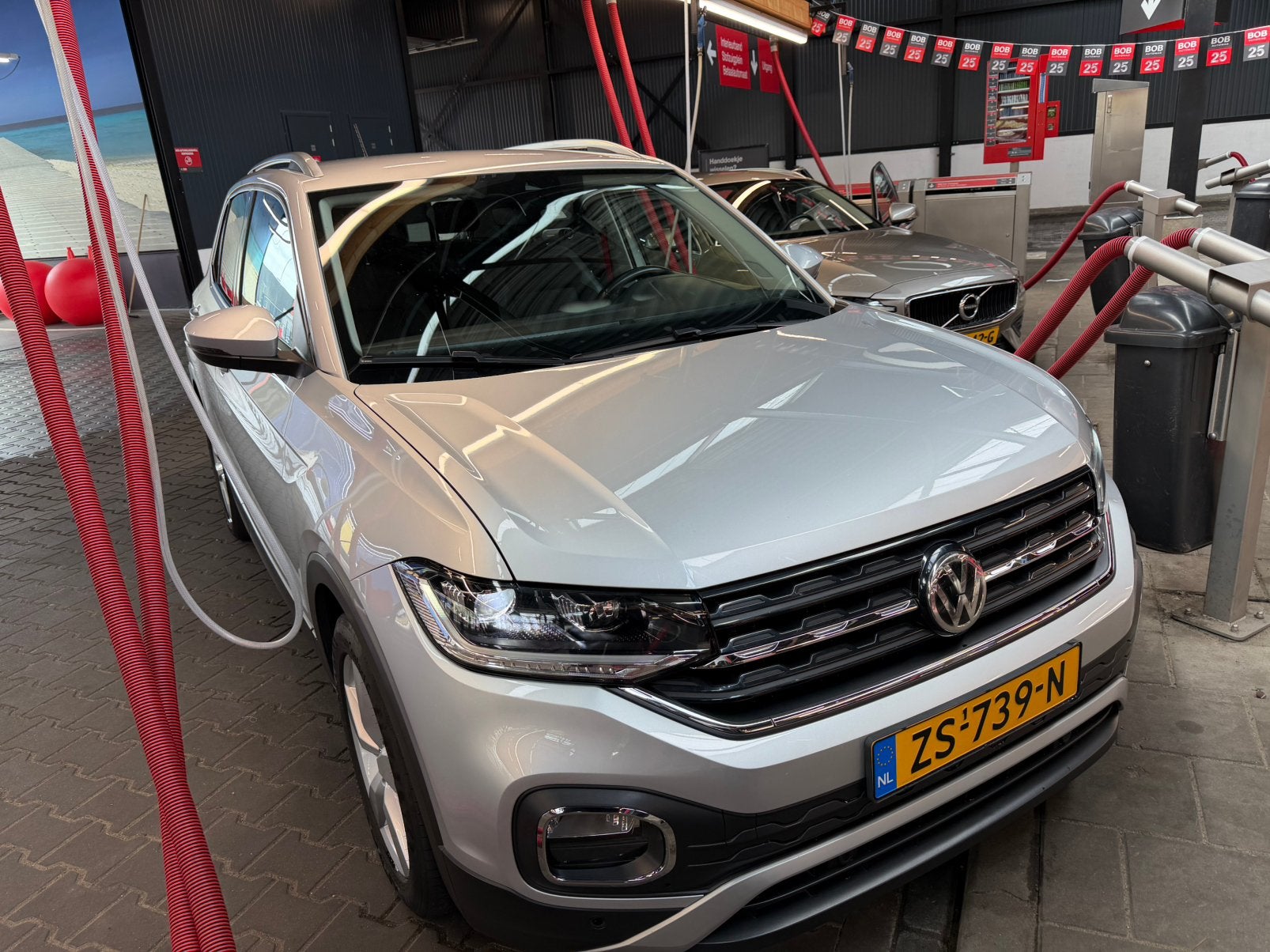 Volkswagen T-Cross 1.0 TSI 115pk 7-DSG 2019 Grijs, T-Cross, Zwart, Leder en Stof, Origineel Nederlands