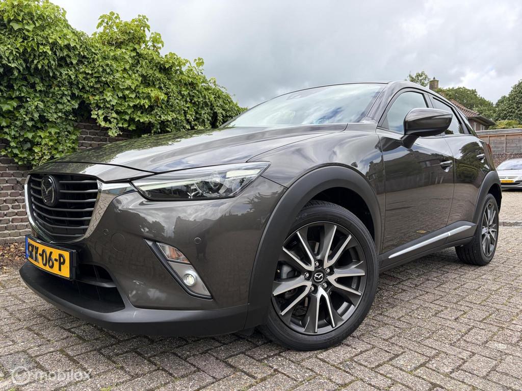 Mazda CX-3 2.0 SkyActiv-G 120 GT-M AUTOMAAT / Dealer onderh., Auto's, Mazda, 4 cilinders, Bruin, Leder, SUV of Terreinwagen