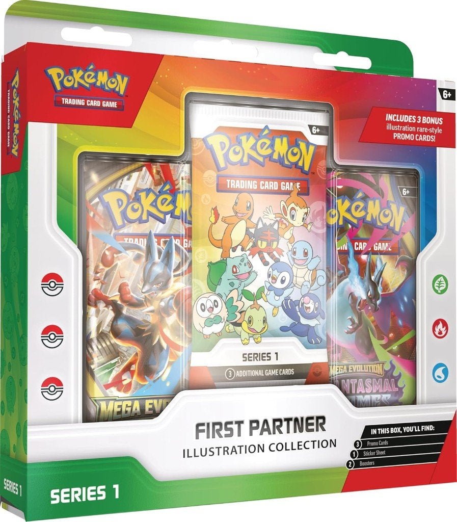 Pokémon First Partner Series 1 Illustration Collection Box, Ophalen of Verzenden, Nieuw, Boosterbox, Foil