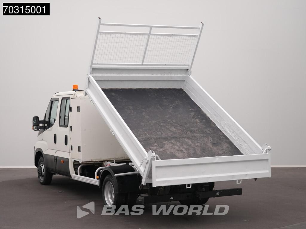 Iveco Daily 35C16 Kipper Dubbellucht 160PK 3,5t Trekhaak Nav, Auto's, Bestelauto's, Stof, Gebruikt, Iveco, Wit