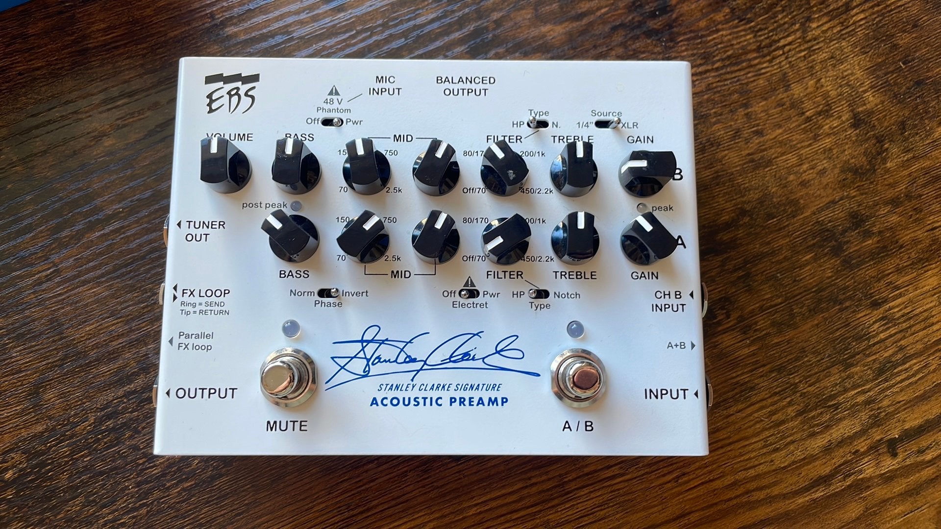 EBS stanley clarke Acoustic Preamp, Ophalen, Zo goed als nieuw