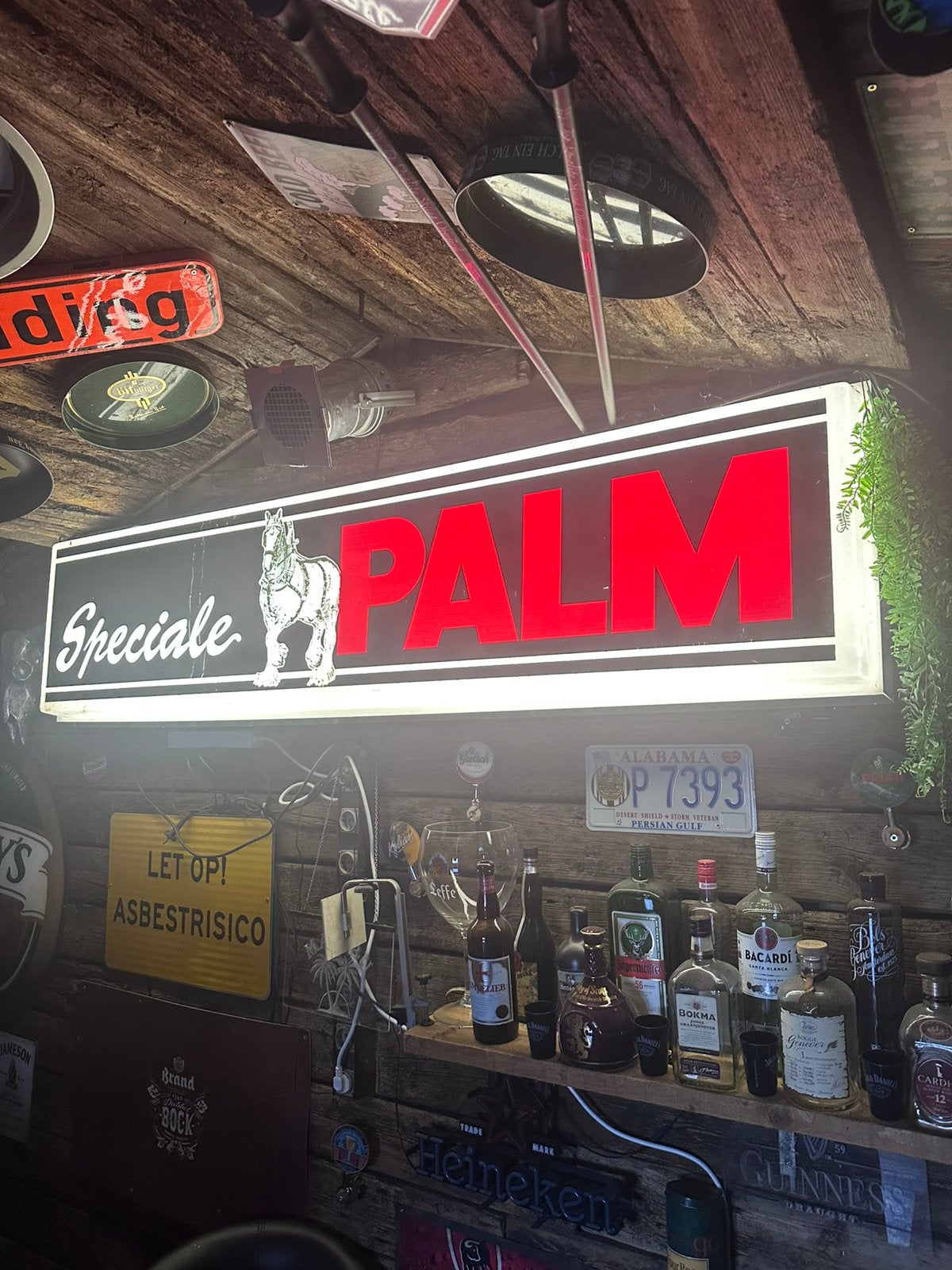 Te koop uithangbord Palm bier., Ophalen, Reclamebord, Plaat of Schild, Palm