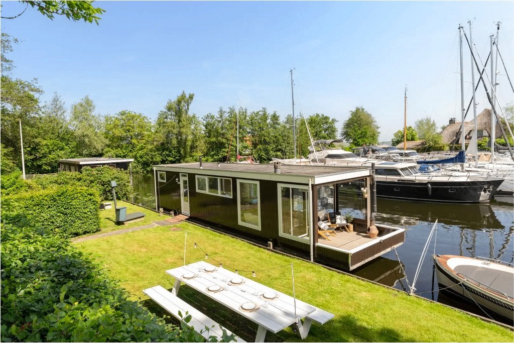 Recreatie woonboot te koop eigen grond: Friesland - Langweer, 39 m², Chalet, Friesland, 2 slaapkamers