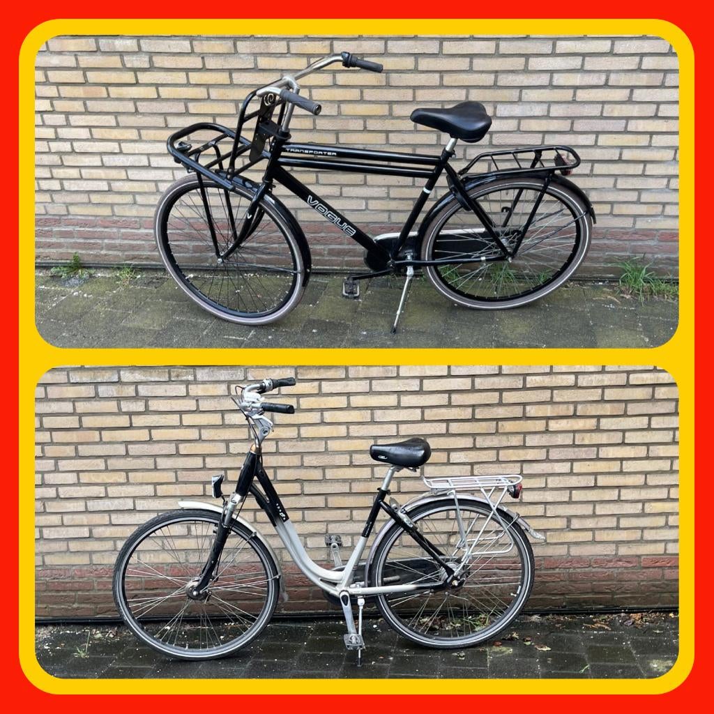 243. Heren Transport fiets en Sparta Dames Fiets 28 inch, Fietsen en Brommers, Fietsen | Dames | Damesfietsen, Ophalen, Gebruikt
