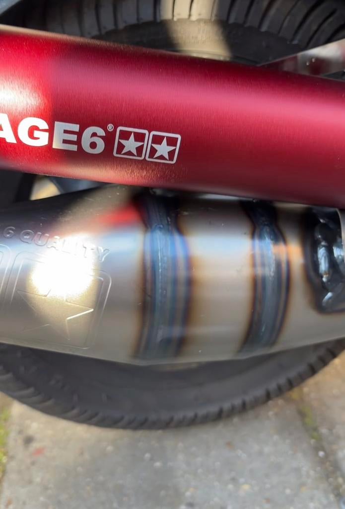 Stage 6 uitlaat voor 70 cc dr en laag toerig, Motoren, Ophalen of Verzenden, Nieuw