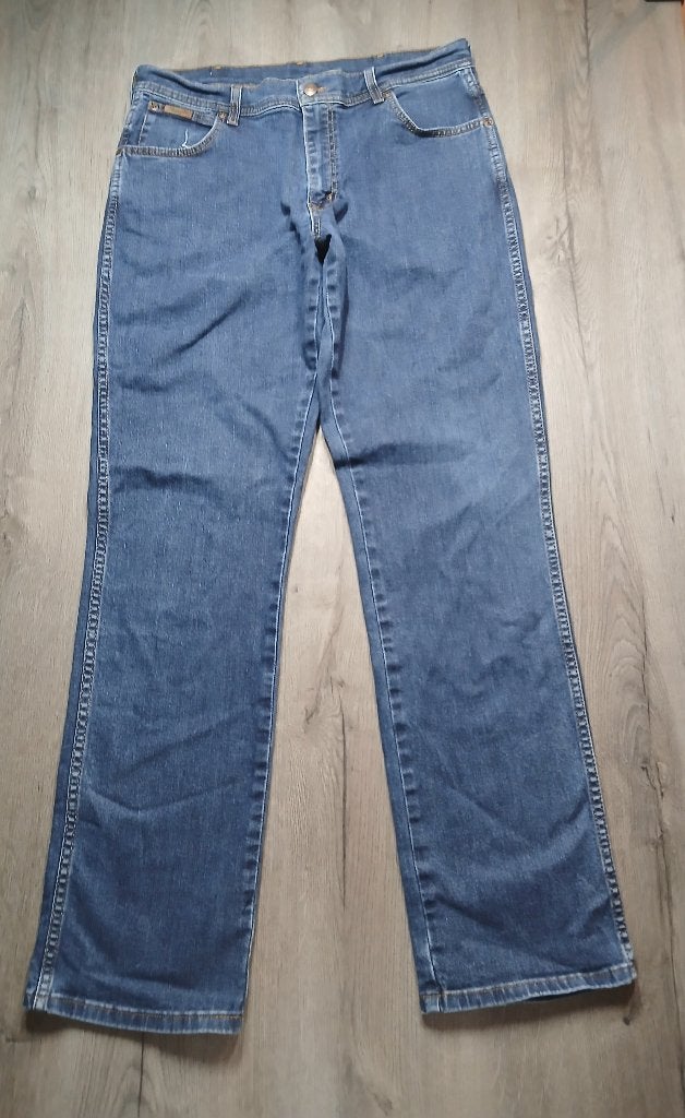 Wrangler Texas Stretch, W36 - W38 (confectie 52/54), Blauw, Wrangler, Ophalen of Verzenden