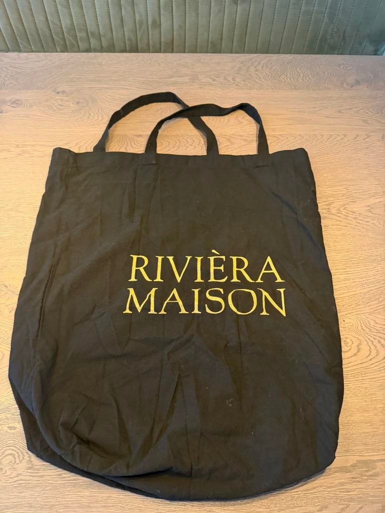 Riviera Maison Totebag, Ophalen of Verzenden, Nieuw, Zwart, Shopper