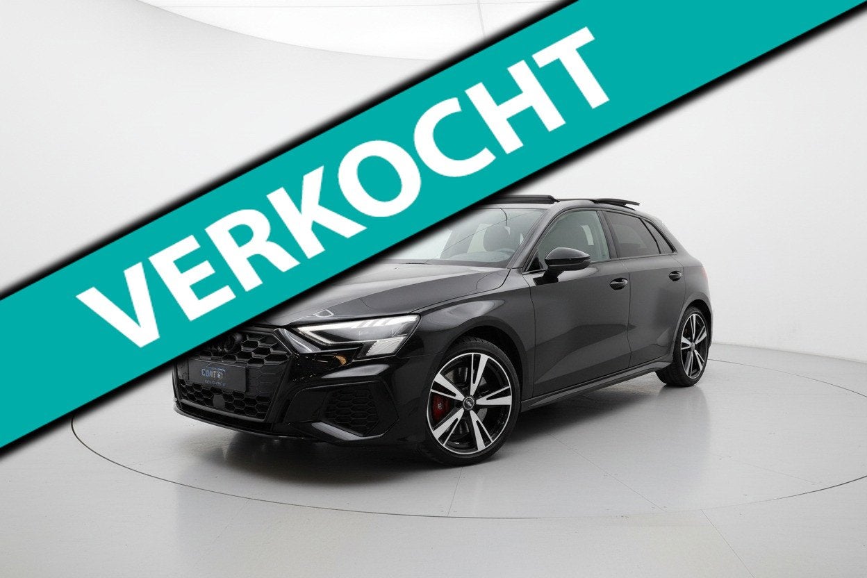 Audi S3 Sportback 2.0 TFSI S3 quattro PANO HEAD UP B&O SFEER, Auto's, Automaat, Gebruikt, Zwart, 4 cilinders