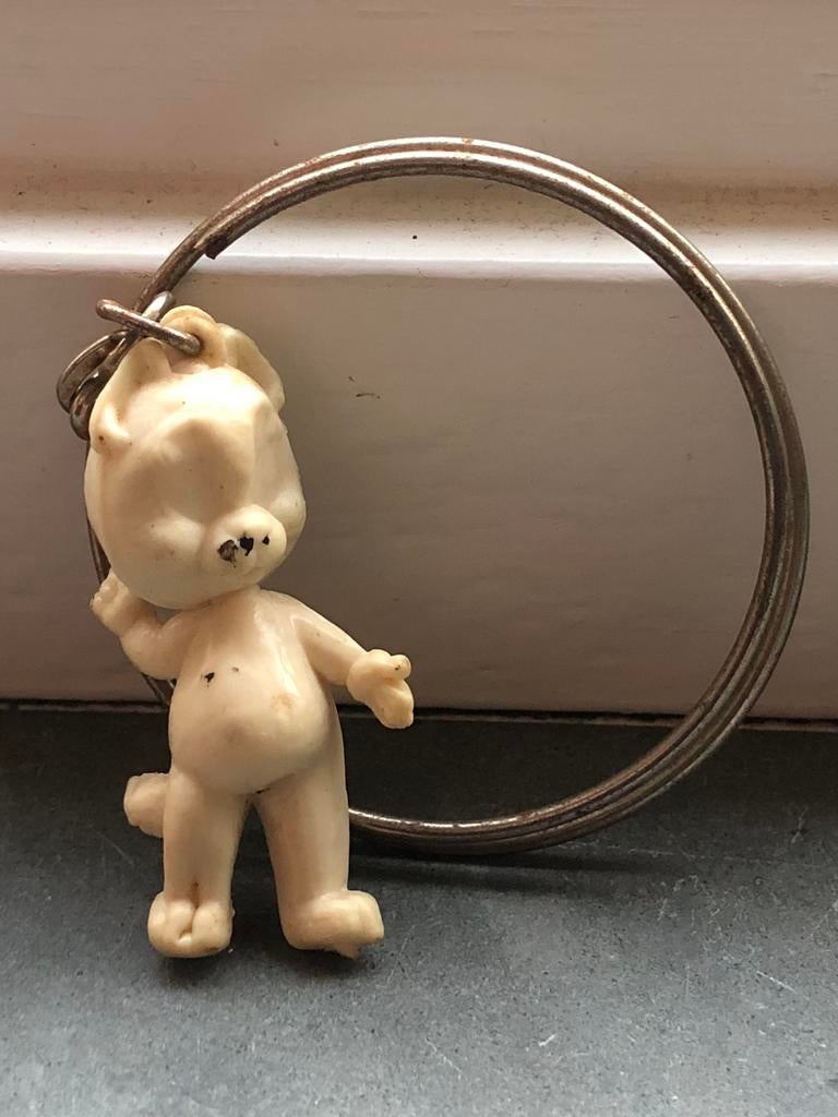 Oude Tom Poes sleutelhanger, Ophalen of Verzenden, Gebruikt, Knuffel of Figuurtje