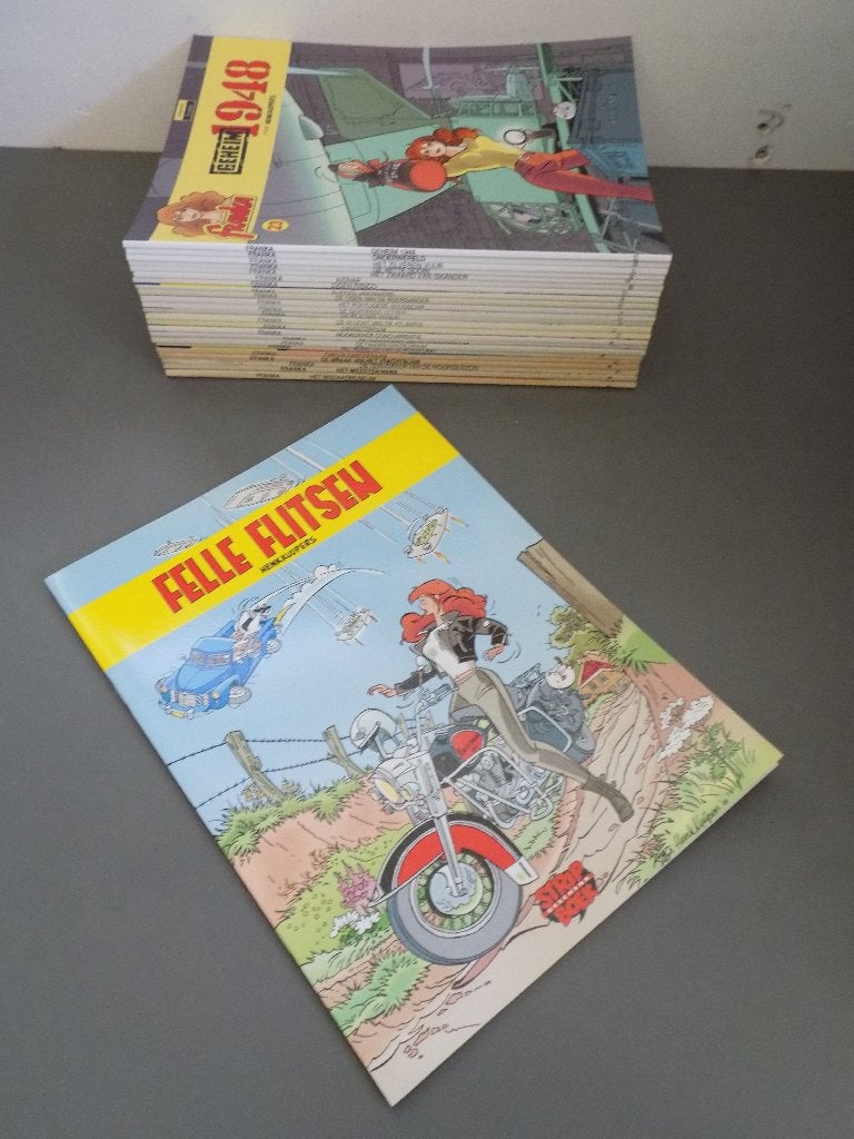 Franka ~ Complete serie 1 t/m 23 + Felle Flitsen, Eén stripboek, Ophalen of Verzenden, Gelezen, Henk Kuijpers