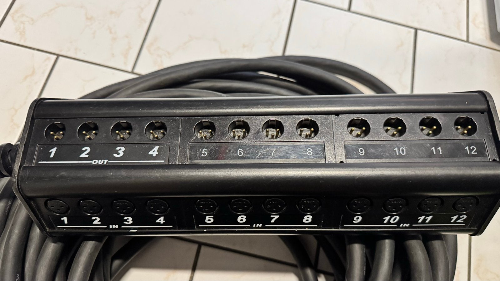 Cordial Multikabel 30m - 16 in / 12 uit - Genummerd/Kleur, Ophalen of Verzenden, Gebruikt, Microfoon