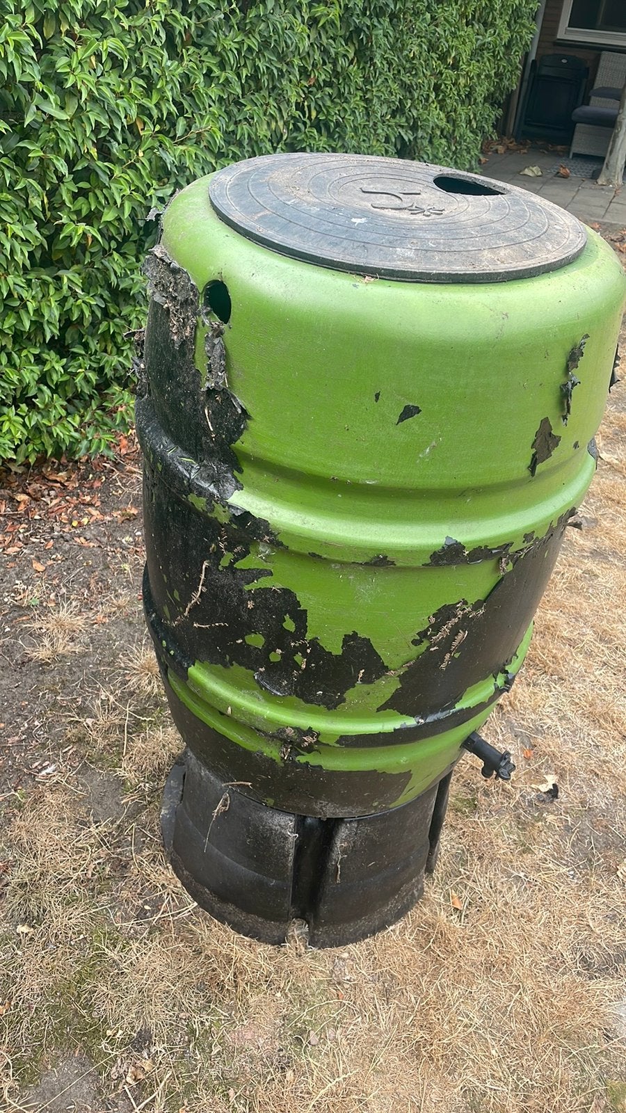 Gratis regenton, 150 liter of meer, Ophalen, Zo goed als nieuw