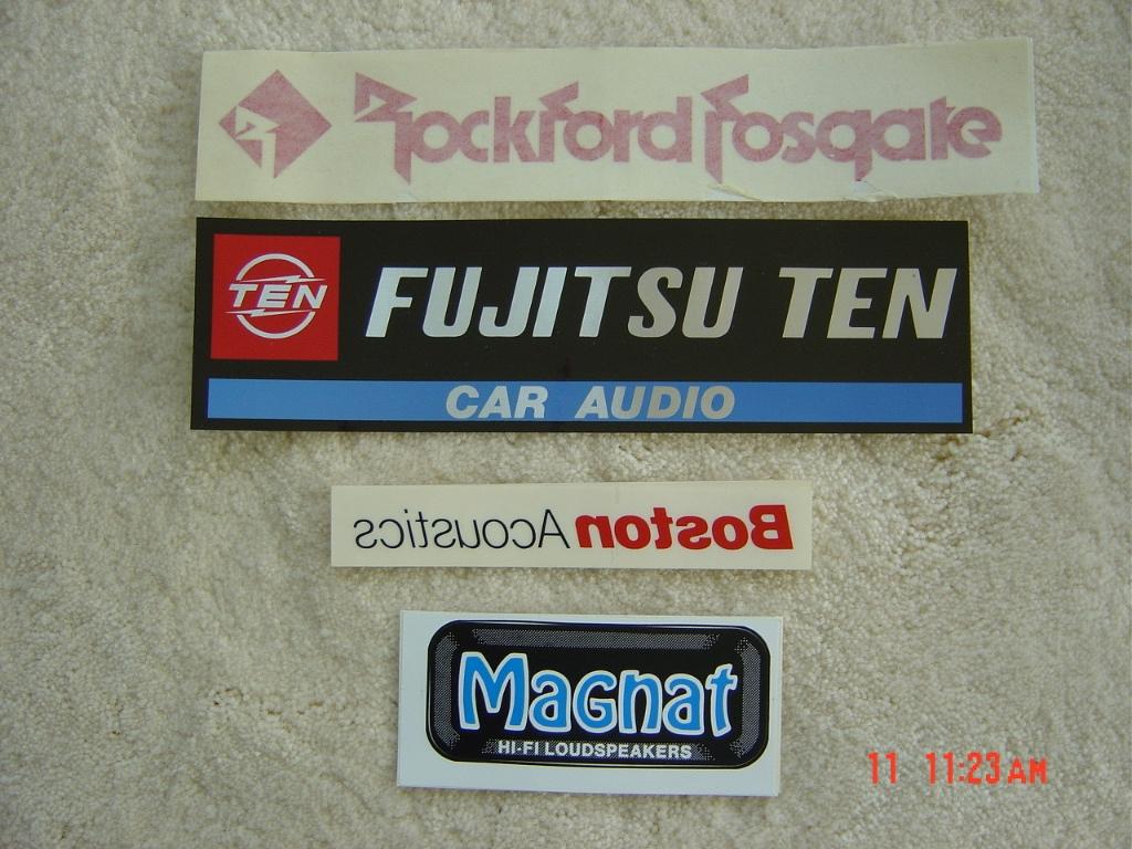 Boston Acoustics Magnat FujitsuTen IRC Acerbis Varta sticker, Motoren, Ophalen of Verzenden