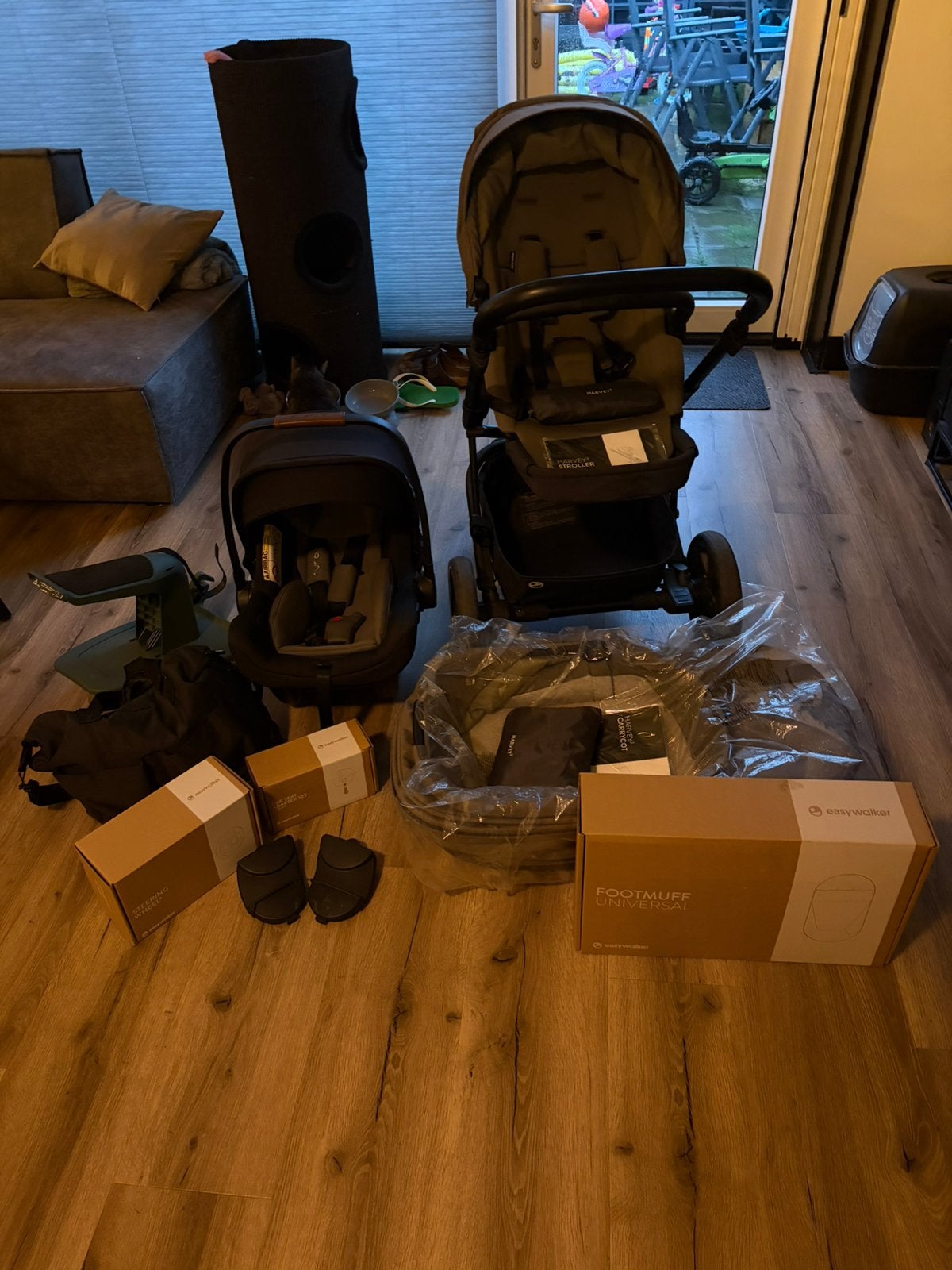 Easywalker harvey3 sage green, Gebruikt, Verstelbare duwstang, Ophalen, Kinderwagen