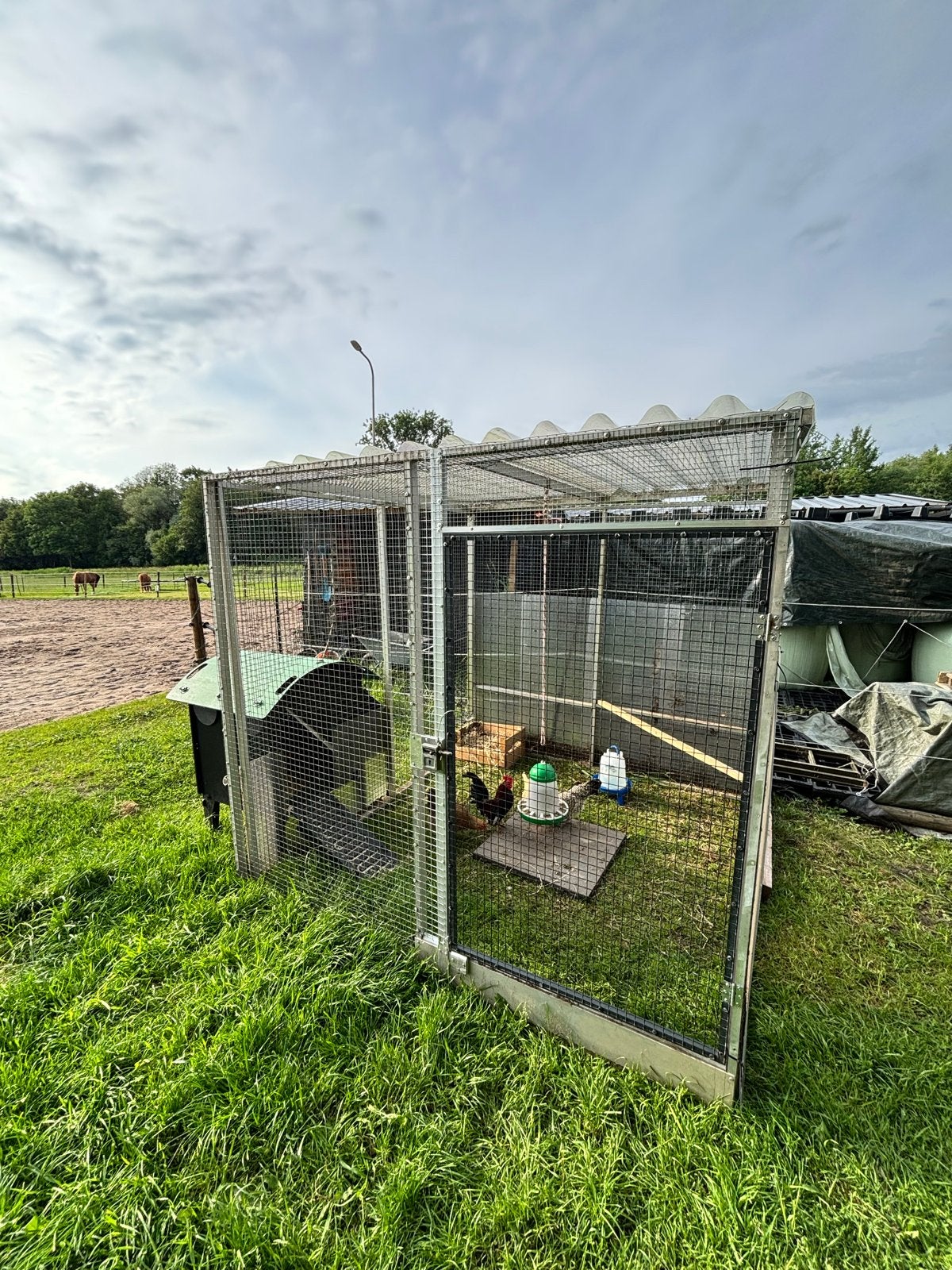 Aluminium volière, Dieren en Toebehoren, Ophalen, Gebruikt, Aluminium, Volière