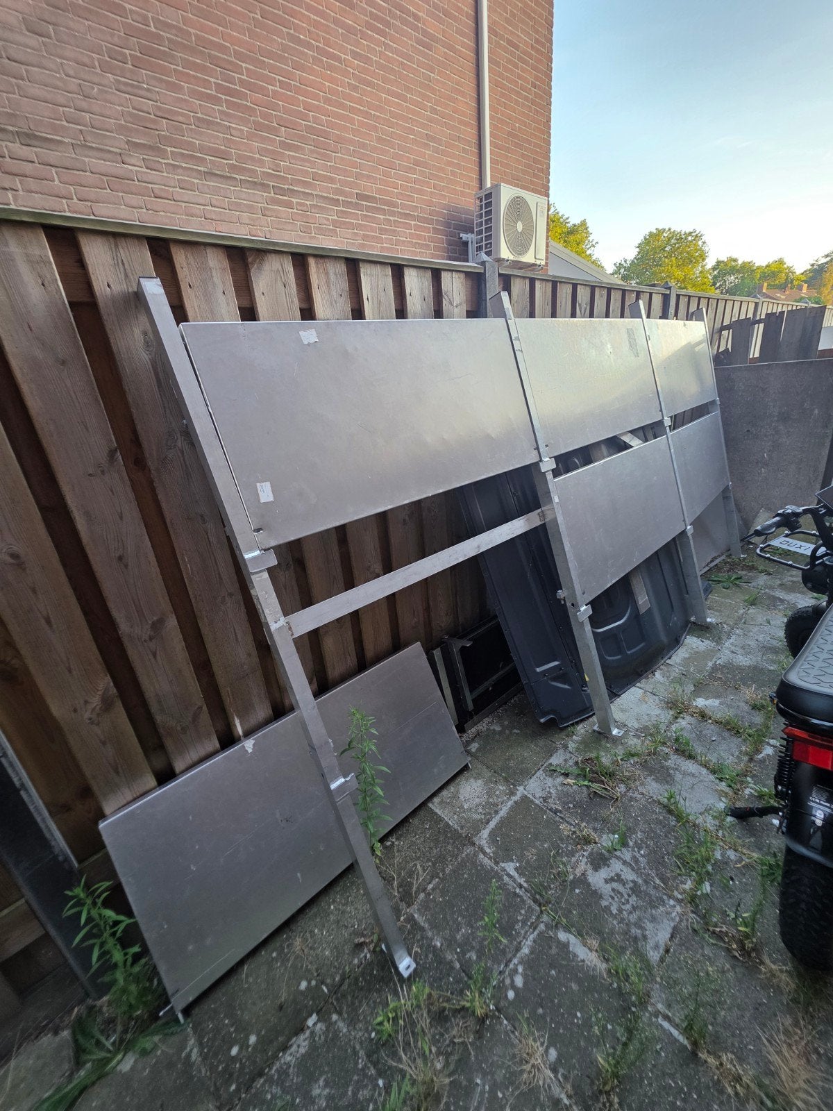 Metalen pakketten rekken, Ophalen of Verzenden, Gebruikt