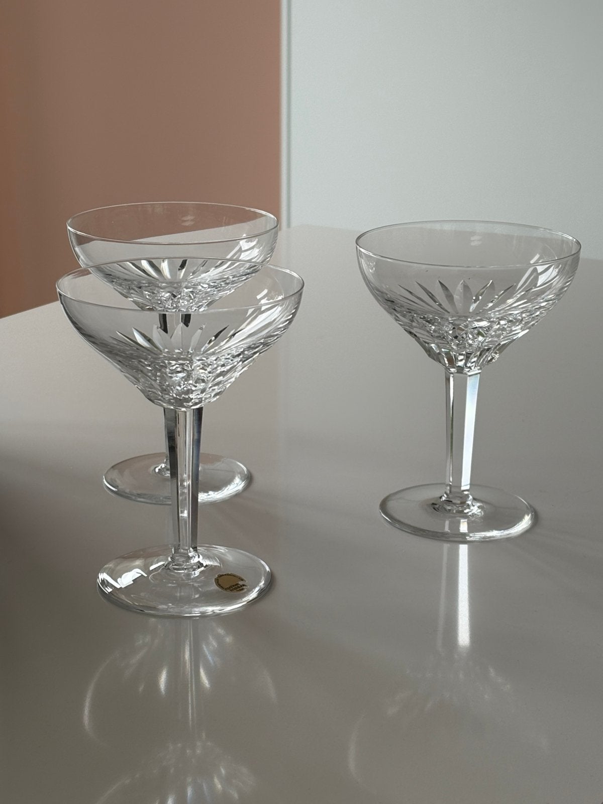 Kristallen champagnecoupes Andries Copier Leerdam Rubato, Antiek en Kunst, Antiek | Glas en Kristal, Ophalen of Verzenden