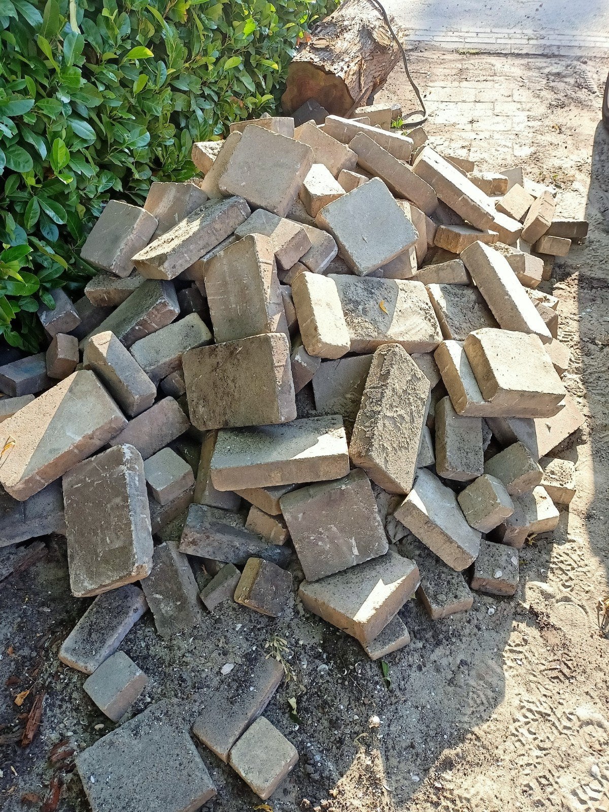 Bestrating klinkers tegels oprit tuin, Ophalen, Gebruikt, Overige typen, 5 tot 10 m²