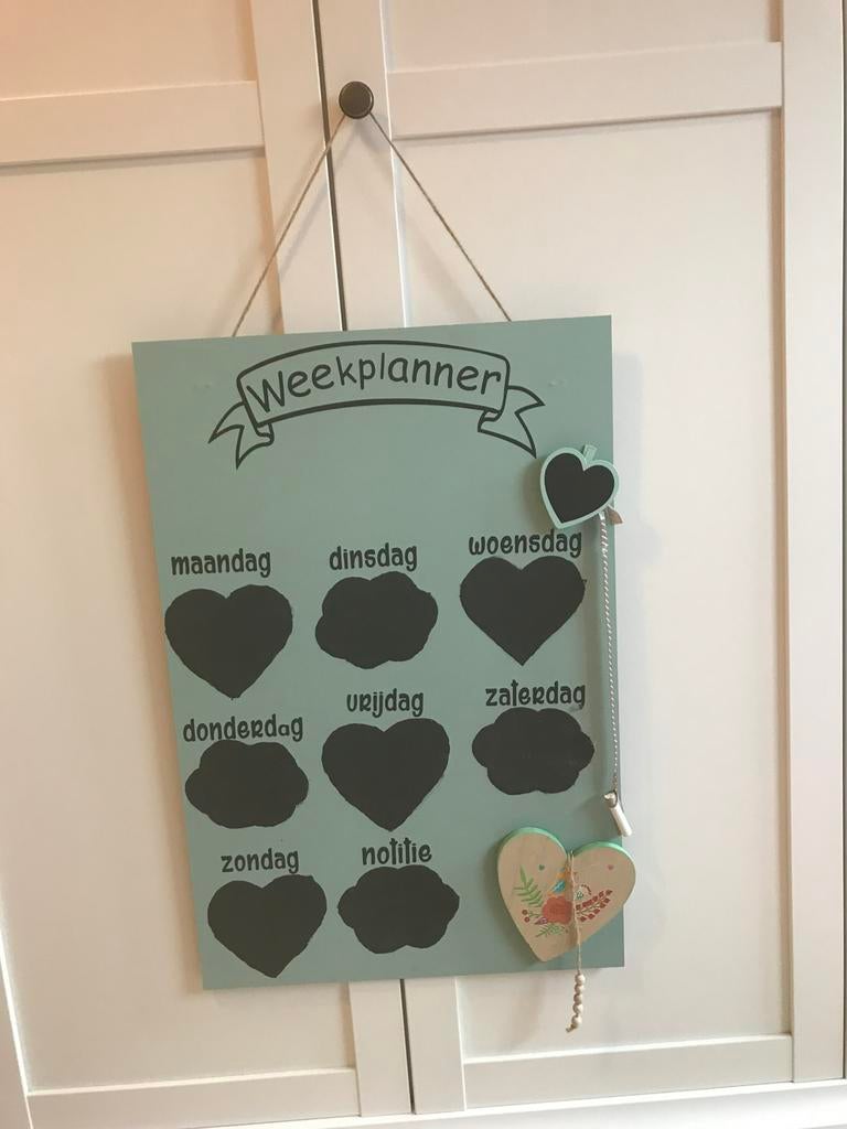 Leuke houten weekplanner te koop, Ophalen of Verzenden
