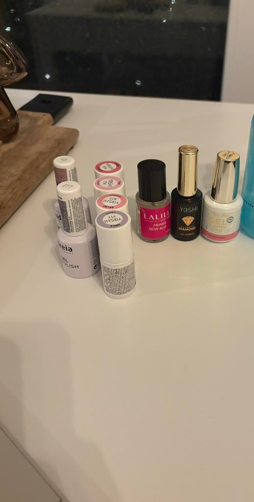 Gel nagel set, Sieraden, Tassen en Uiterlijk, Uiterlijk | Cosmetica en Make-up, Ophalen of Verzenden, Zo goed als nieuw, Roze