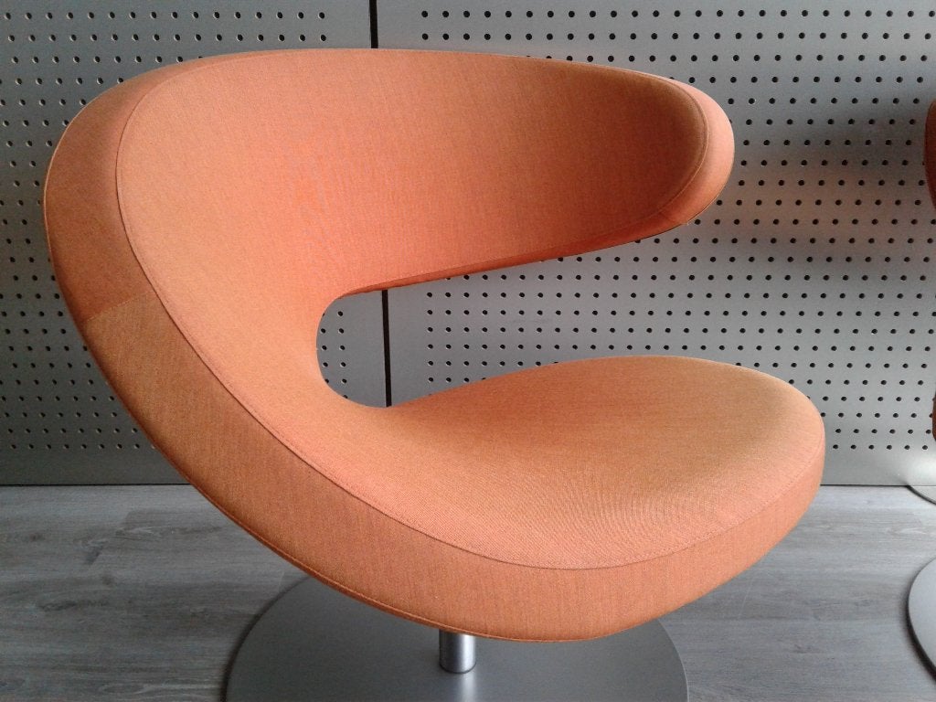 Set van 2x Variér (Stokke) Peel Club (Oranje), Zeer Mooi!, Huis en Inrichting, Fauteuils, Overige materialen, Ophalen of Verzenden