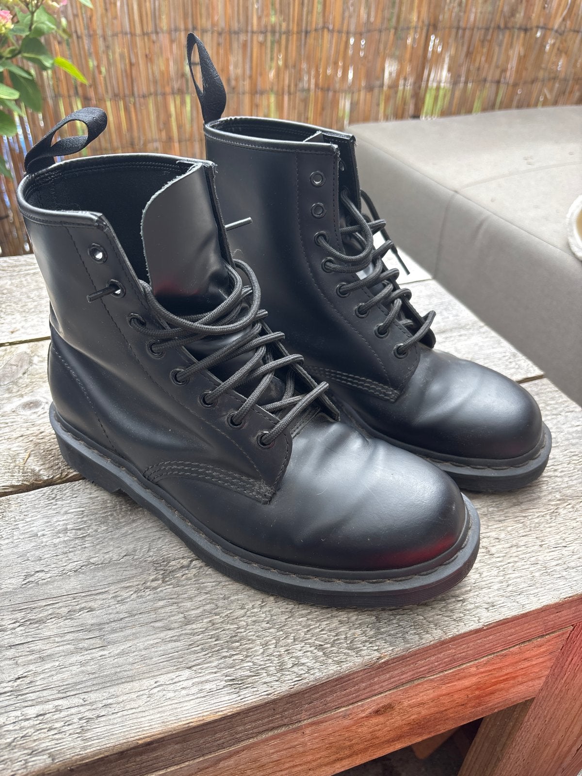 Dr. Martens 1460 Mono Zwarte Leren Laarzen, Ophalen of Verzenden, Zo goed als nieuw, Zwart, Boots