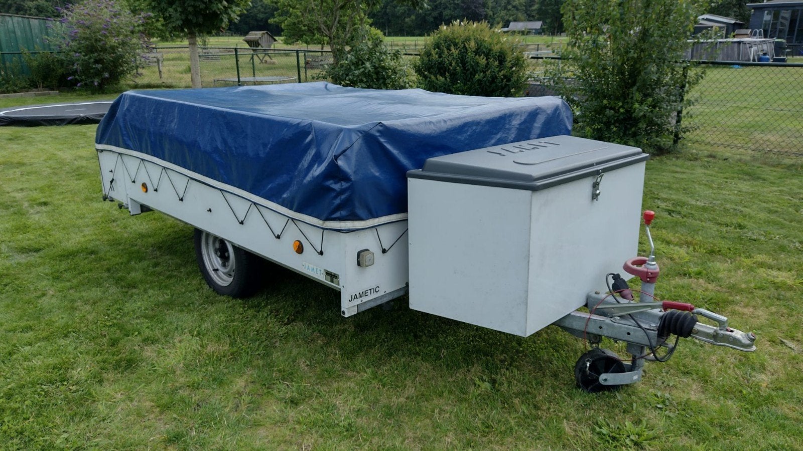 Jamet Jametic 123 vouwwagen met snel opzetsysteem, Caravans en Kamperen, Vouwwagens, Ophalen, Meerkleurig, Aanwezig, Jamet