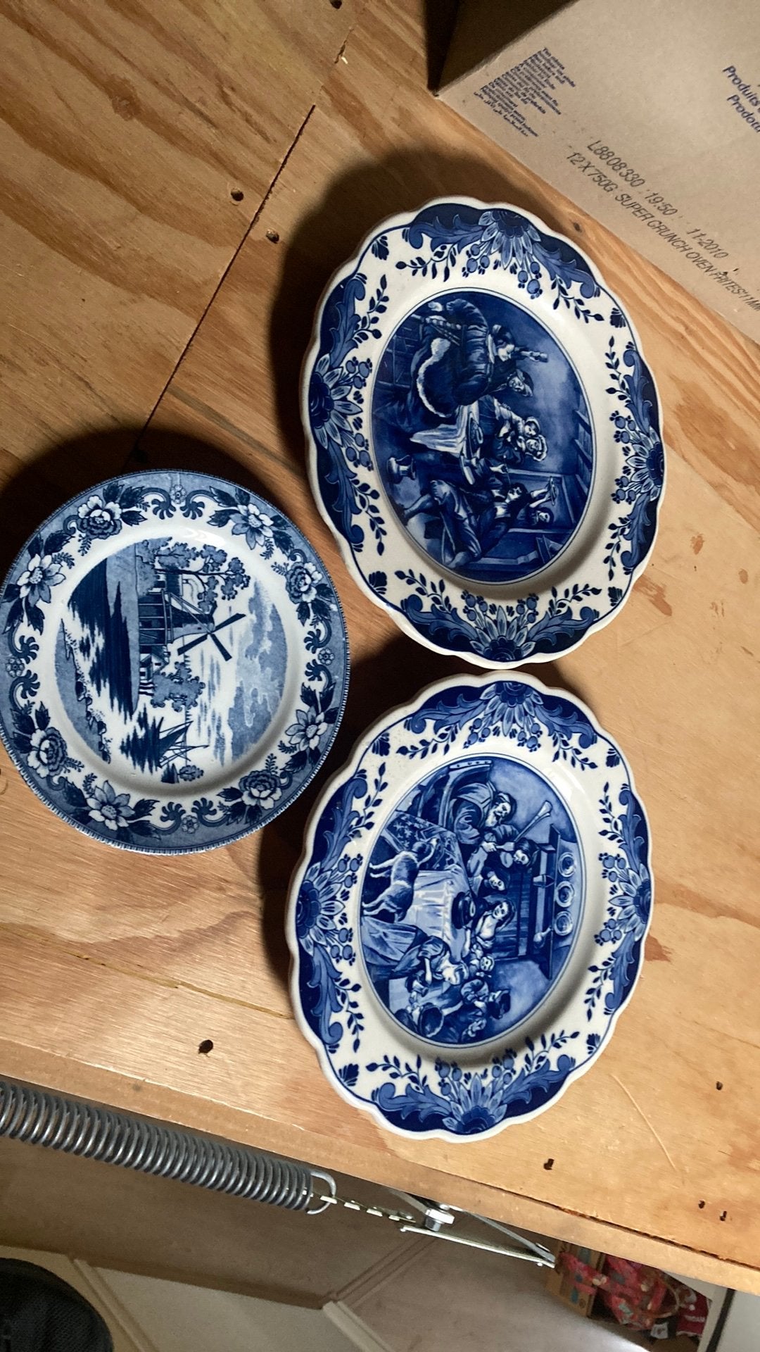 Delfs blauwe borden, Ophalen of Verzenden