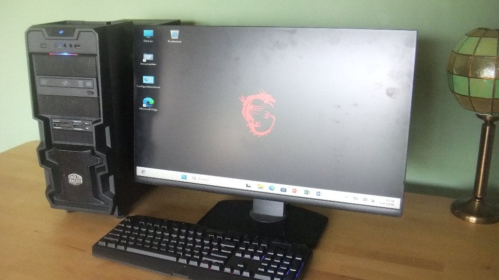 Game setup Coolermaster met MSI moederbord, 27 inch scherm., Ophalen, Gebruikt, 1740 gb, Gaming