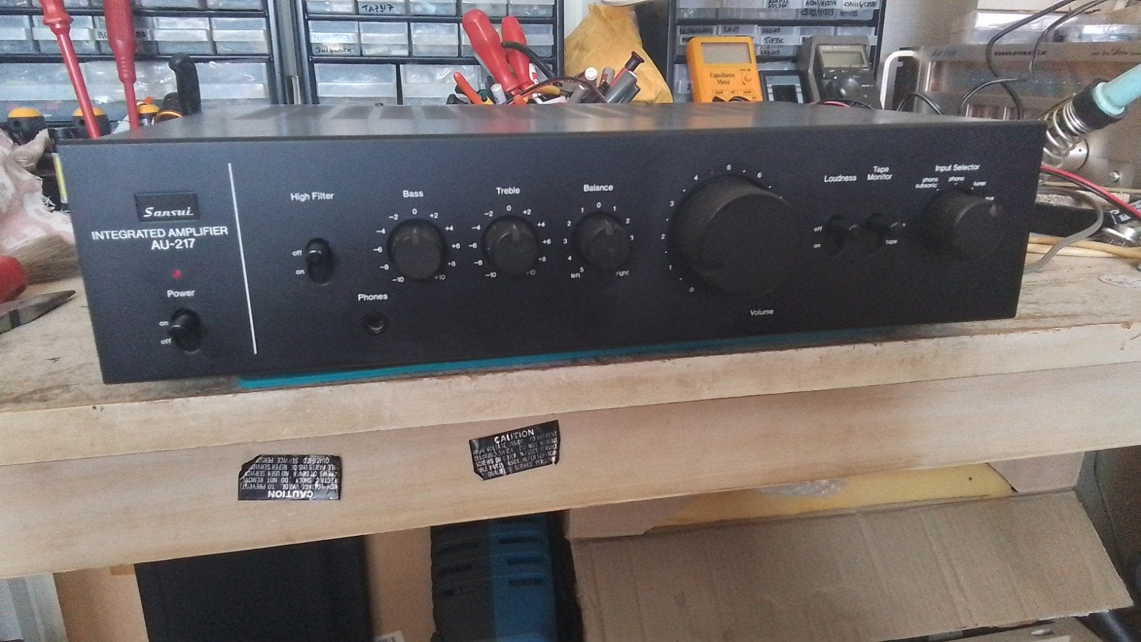 SANSUI AU-217  BOUWJAAR (1977-1980 ), Ophalen, Gebruikt, Overige merken
