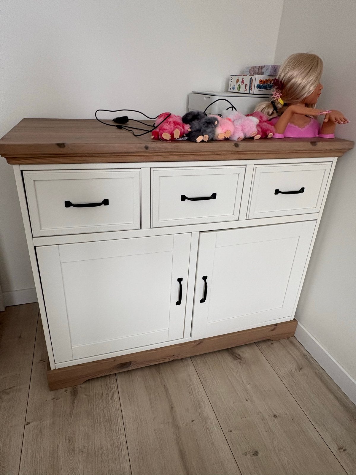 Babykamer MOET NU WEG - Wit met houtaccenten, Ophalen of Verzenden, Zo goed als nieuw, Jongetje of Meisje